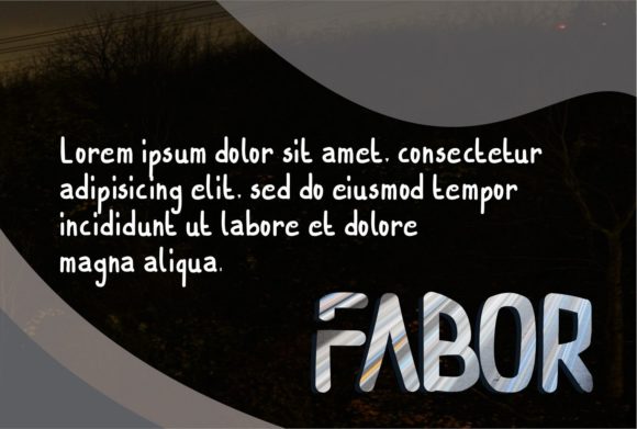 Fabor Font - Preview 2