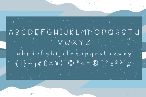 Frosty White Font - Preview 1