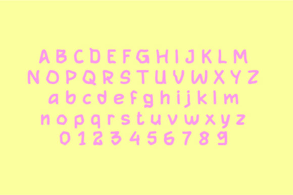 Fruitcake Font - Preview 1