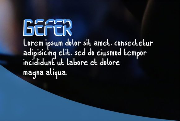 Gefer Font - Preview 2