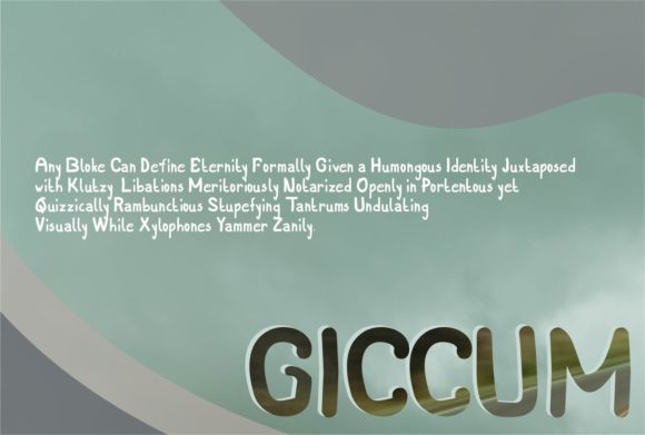 Giccum Font - Preview 1