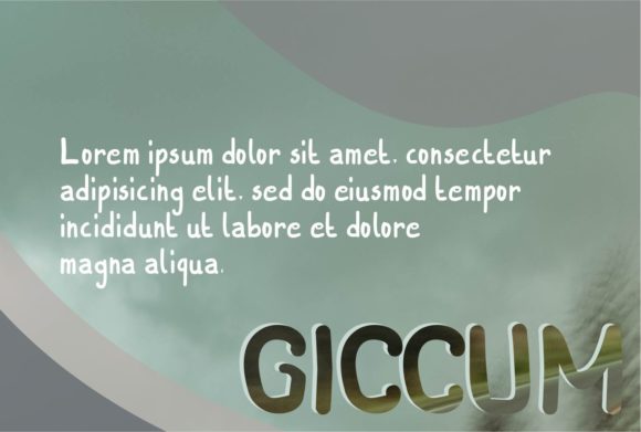 Giccum Font - Preview 2