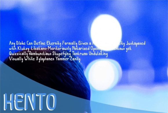 Hento Font - Preview 1