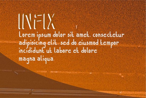 Infix Font PNG with transparent background - Preview 2