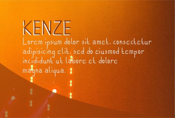 Kenze Font PNG with transparent background - Preview 2