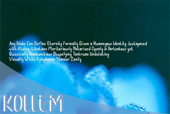 Kollem Font PNG with transparent background - Preview 1