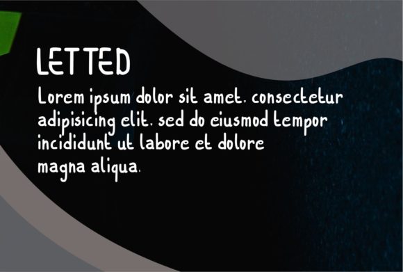 Letted Font PNG with transparent background - Preview 2