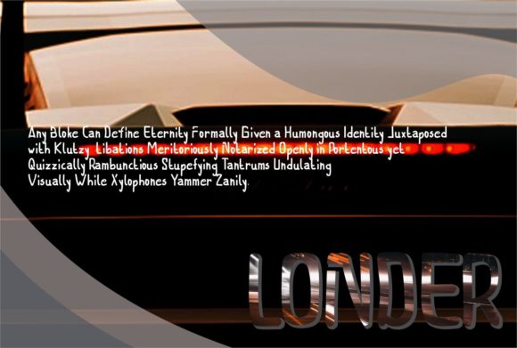 Londer Font PNG with transparent background - Preview 1