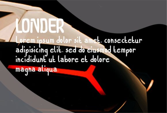 Londer Font PNG with transparent background - Preview 2