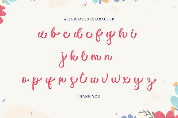 Lovely Jasmine Font PNG with transparent background - Preview 5