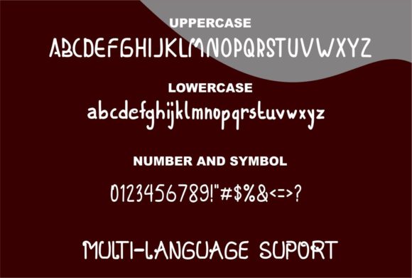 Maled Font PNG with transparent background - Preview 3