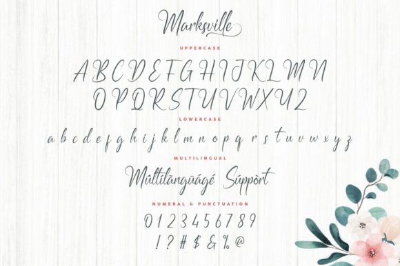 Marksville Font PNG with transparent background - Preview 3