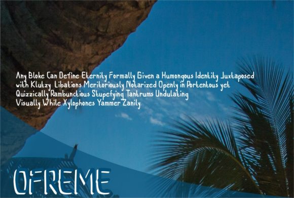 Ofreme Font PNG with transparent background - Preview 1
