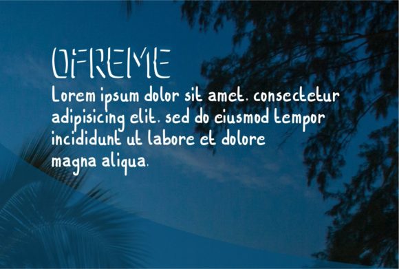 Ofreme Font PNG with transparent background - Preview 2