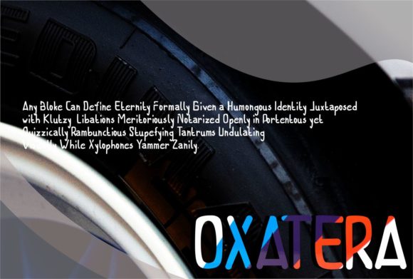 Oxatera Font font preview - 1