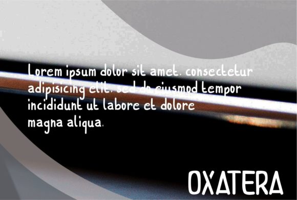 Oxatera Font font preview - 2