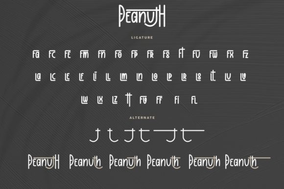 Peanuth Font PNG with transparent background - Preview 5