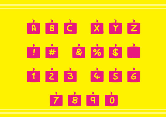 Play Candle Font PNG with transparent background - Preview 1
