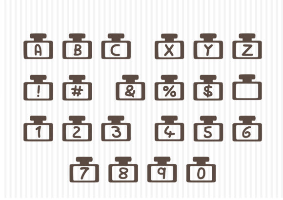 Play Parfum Font PNG with transparent background - Preview 1