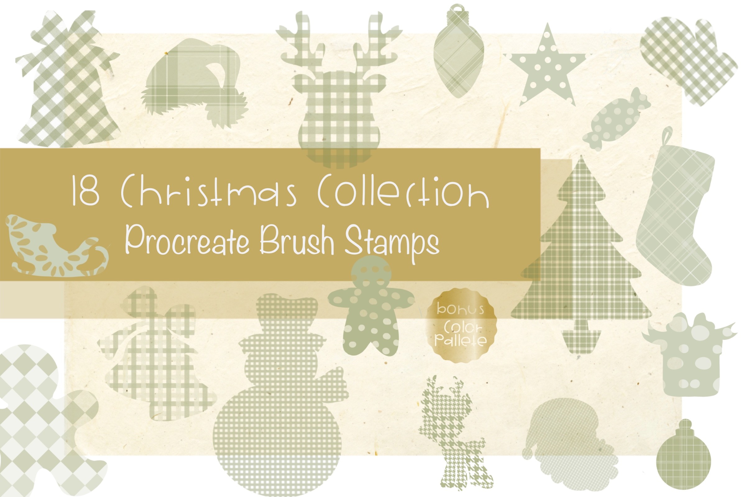 Procreate Stamp Christmas Collect+Color Graphic by Ying and Yong Design ...