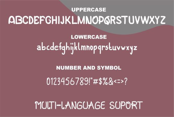 Pulfi Font PNG with transparent background - Preview 3