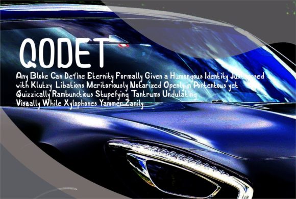 Qodet Font PNG with transparent background - Preview 1