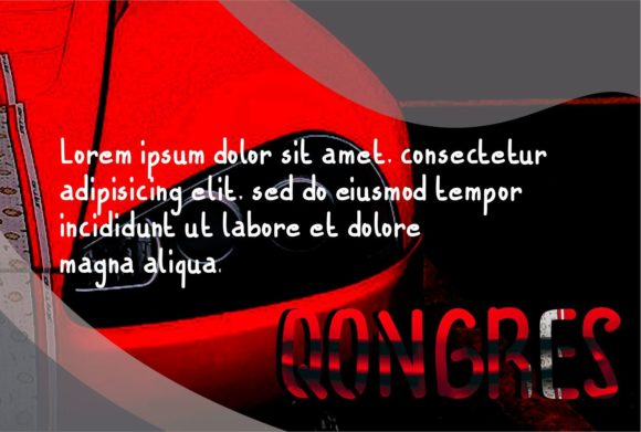 Qongres Font PNG with transparent background - Preview 2