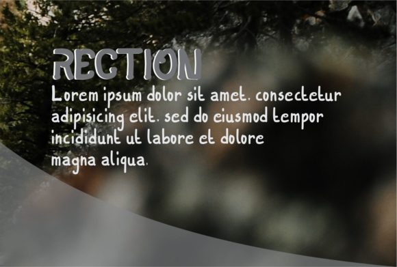Rection Font PNG with transparent background - Preview 2