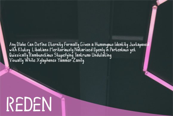 Reden Font PNG with transparent background - Preview 1