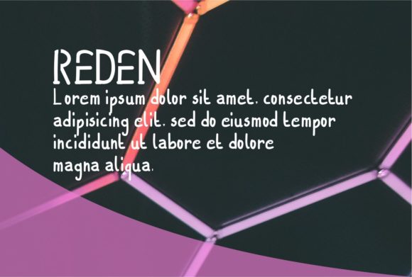 Reden Font PNG with transparent background - Preview 2