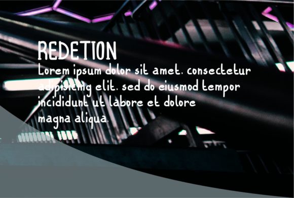 Rediton Font PNG with transparent background - Preview 2