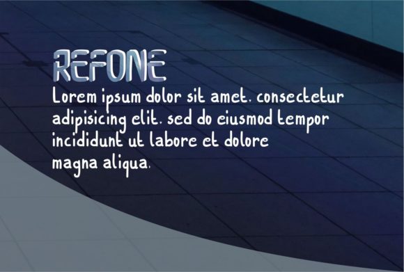 Refone Font PNG with transparent background - Preview 2