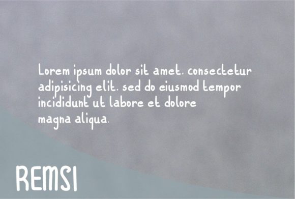 Remsi Font PNG with transparent background - Preview 2