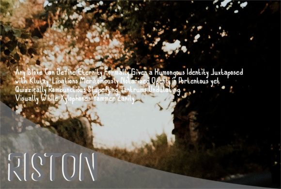 Riston Font PNG with transparent background - Preview 1