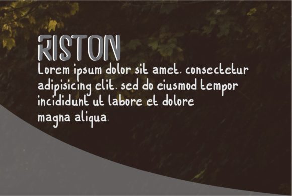 Riston Font PNG with transparent background - Preview 2
