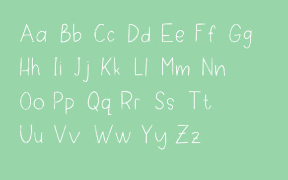School Project Font PNG with transparent background - Preview 1