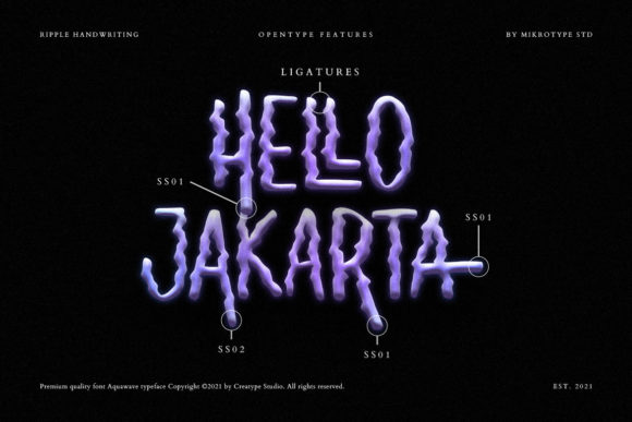 Aquawave Font - Preview 6
