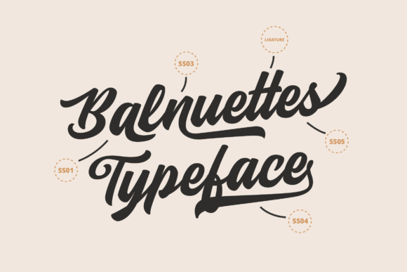Balnuettes Font - Preview 1
