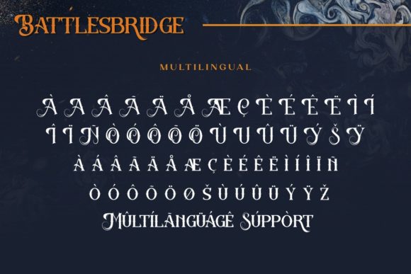 Battlesbridge Font PNG with transparent background - Preview 6