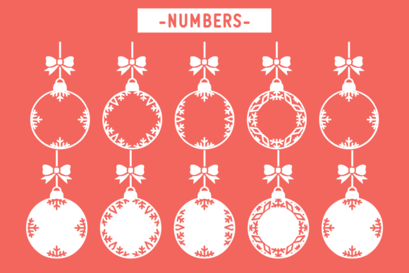 Baubles Pack Font PNG with transparent background - Preview 2