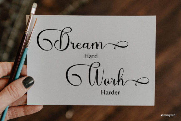 Benthura Script Font - Preview 2