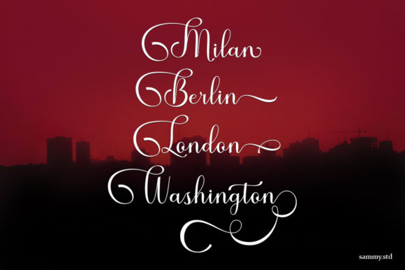 Benthura Script Font - Preview 4