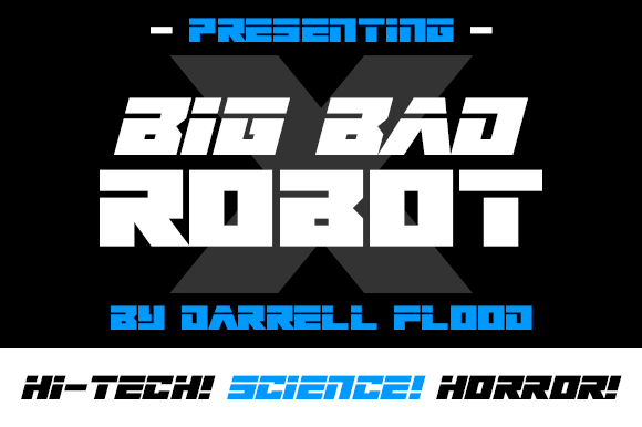 Big Bad Robot Font - Preview 1
