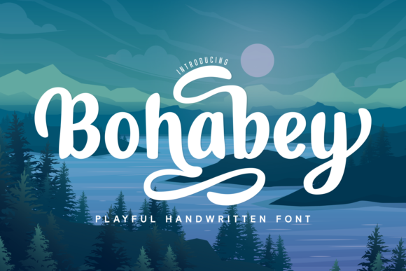 Bohabey Script Fonts Font Door Anto (7NTypes)