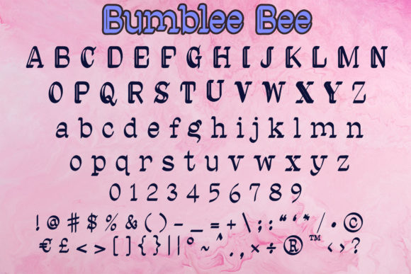 Bumble Bee Font - Preview 2