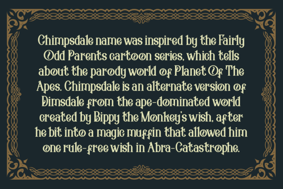 Chimpsdale Font PNG with transparent background - Preview 4