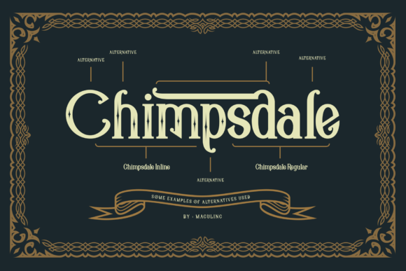Chimpsdale Font PNG with transparent background - Preview 6