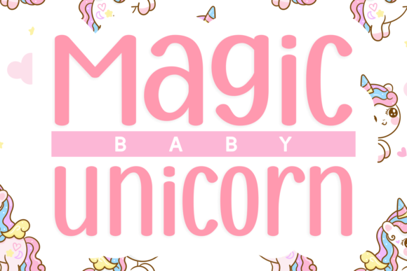 Chubby Unicorn Font - Preview 4