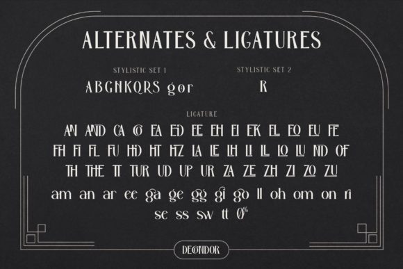 Decondor Font - Preview 4