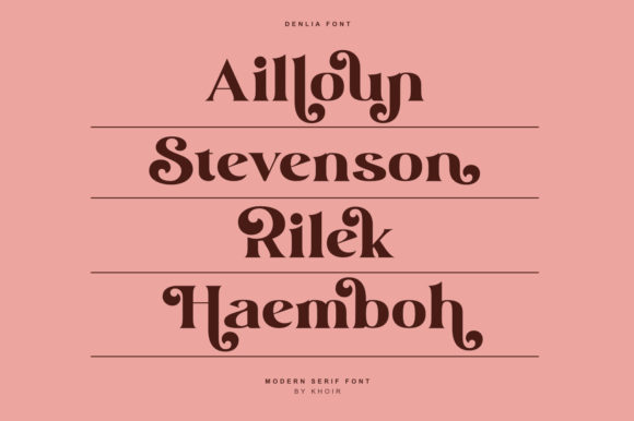 Denlia Font - Preview 2